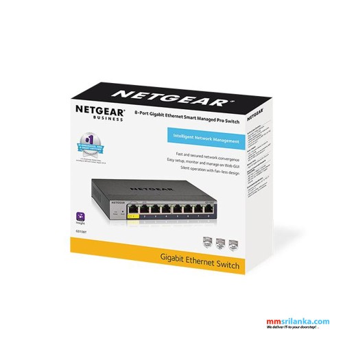 NETGEAR 8-Port Gigabit Ethernet Smart Switch with Cloud Management